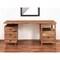 Homeroots 69" Brown Live Edge Solid Wood Writing Desk With Four Drawers 522095 - alternate 1