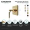 Kingston Brass Single-Handle Six-Way Diverter Valve with Square Trim Kit, Polished Brass KS4042KL - alternate 2