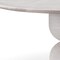 Homeroots 60" Beige Marble Pedestal Base Round Top Dining Table 723496 - alternate 2