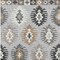 Homeroots 9' X 12' Silver Beige And Charcoal Southwestern Washable Indoor Outdoor Area Rug 615174 - alternate 2