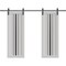 Sartodoors Double Barn Door 84 x 80 inches, BASIC 4903 White with Black Glass, 14FT Rail Track Set, Solid Pa BASIC4903DB-B-WS-84 - alternate 1