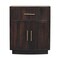 Homeroots 24" Brown Solid Wood Two Drawer Nightstand 719629 - alternate 1