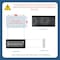 Sierra Grates 4 in. H X 10 in. W Powder Coat Steel, Textured Black Floor Register LAT410-BLK - alternate 2