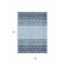 Homeroots 8' X 10' Blue Sky Blue And Ivory Geometric Washable Indoor Outdoor Area Rug 613828 - alternate 2