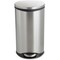 Safco 7-1/2 gal. Stainless Steel, Rigid Plastic Oval Wastebasket, Silver 9902SS - alternate 1
