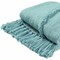Homeroots 60" X 50" Blue Woven Cotton Throw Blanket with Fringe 516548 - alternate 2