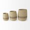 Homeroots Set of Three Natural And Brown Wicker Basket, 3PK 392154 - alternate 2