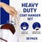Lifemaster Wooden Hanger Set, Non-Slip, 360 Deg Swivel Hook, Space-Saving, Cherry, 30PK LMWD33CRY - alternate 2