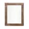 Homeroots 10" x 10" Brown Solid Wood Tabletop Picture Frame 379890 - alternate 1