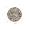 Homeroots 8' Brown Beige And Gray Round Abstract Washable Indoor Outdoor Area Rug 600278 - alternate 2