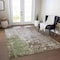 Homeroots 10' X 14' Brown And Green Abstract Washable Indoor Outdoor Area Rug 605517 - alternate 2