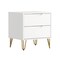 Manhattan Comfort Avira 20 in Nightstand in White (2-Drawer) NS1721-WH - alternate 1