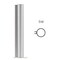 Cr Laurence PP08 Elegant Series Post for 3/8in. 10mm Glass Brushed Stainless 24in. High 1-1/2in. Dia End Post PP082438EBS - alternate 3