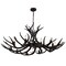 Jonathan Y Eldora 49" 10-Light Rustic Farmhouse Adjustable Resin Antler LED Chandelier, Black JYL6320C - alternate 1