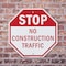 Signmission Stop No Construction Traffic, 6 inch X 6 inch, Plastic Sign, 2PK OC-P-2PACK-6-110 - alternate 2