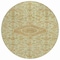 Homeroots 8' Sage Round Medallion Washable Indoor Outdoor Area Rug 607412 - alternate 3