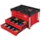 Milwaukee Tool PACKOUT 4-Drawer Tool Box, Polymer, Black/Red, 22 in W x 16-1/2 in D x 14-1/2 in H 48-22-8444 - alternate 2