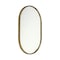 Homeroots Gold Oval Accent Metal Mirror 376434 - alternate 3