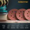 Powertec 5 in. 8 Hole Hook and Loop Sanding Discs, 80 Grit, 25PK 45008N - alternate 2