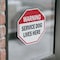 Signmission Warning Service Dog Lives Here, 4 inch X 4 inch, Vinyl Decal, 2PK OC-D-2PACK-4-192 - alternate 2