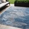 Homeroots 5' X 8' Denim Blue And Sky Blue Abstract Washable Indoor Outdoor Area Rug 582159 - alternate 1