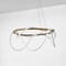 Jonathan Y Lisette 25" Contemporary Minimalist 360 Adjustable Silicone Rope Dimmable Integrated LED Chandelier,  JYL7140A - alternate 2