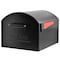 Mail Boss Orca XL Non-Locking Post-Mount Mailbox, Black, USPS T4 Approved 805918 - alternate 1