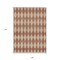 Homeroots 9' X 12' Orange And Copper Geometric Washable Indoor Outdoor Area Rug 577083 - alternate 2