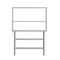 Flash Furniture Rawcliffe Work Table, 18 Gauge Stainless Steel Top Shelf and Double Overshelves, 2 Undershelves NH-WT-GU-2448-OSH-GG - alternate 2