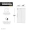 Anzzi 48in x 76in Frameless Shower Door with Sliding in Polished Chrome with Tsunami Tempered Clear Glass SD-FRLS06101CH - alternate 2