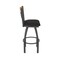 Holland Bar Stool Co Eleanor 30in Swivel Bar Stool with Pewter Finish, Medium Back and Canter Espresso Seat 880 - alternate 2