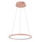 Jonathan Y Brice 15.75" Modern Contemporary Metal Round Dimmable Integrated LED Pendant, Matte Pink JYL7202B - alternate 2