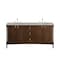 James Martin Vanities Kinnsden 72" Double Vanity, Sable Oak w/ 3 CM Victorian Silver Silestone Top D680-V72-SBK-3VSL - alternate 1