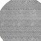 Homeroots 8' Gray And Silver Round Chevron Washable Indoor Outdoor Area Rug 612264 - alternate 2