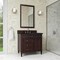 James Martin Vanities Brittany 36" Single Vanity, Burnished Mahogany, w/ 3 CM Phantome Eclos Top 650-V36-BNM-3PHT - alternate 2
