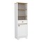 Homeroots 17" White And Natural Wood Freestanding Single Door Bathroom Vanity 543598 - alternate 1