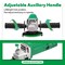 Wrightmaster 3.86A Corded 4-1/2 in. Angle Grinder with Spindle Lock, Back Switch, Adjustable Handle ZR-E9913-115 - alternate 2