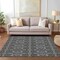 Homeroots 10' X 14' Black And Ivory Tribal Washable Indoor Outdoor Area Rug 614208 - alternate 2