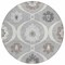 Homeroots 8' Gray Charcoal And Brown Round Medallion Washable Indoor Outdoor Area Rug 589610 - alternate 2