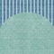 Homeroots 5' X 8' Teal Blue And Aqua Striped Washable Indoor Outdoor Area Rug 597200 - alternate 2