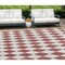 Homeroots 10' X 14' Burgundy Geometric Washable Indoor Outdoor Area Rug 577030 - alternate 1