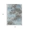 Homeroots 8' X 10' Taupe And Sky Blue Abstract Washable Indoor Outdoor Area Rug 630666 - alternate 2