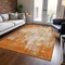 Homeroots 5' X 8' Orange And Ivory Abstract Washable Indoor Outdoor Area Rug 612341 - alternate 3