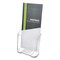 Deflecto DocuHolder for Countertop/Wall-Mount, Leaflet Size, 4.37w x 3.25d x 3.87h, Clear 75001 - alternate 1