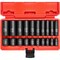 Neiko 0.375 in Dr. Impact Socket Set, Shallow and Deep, SAE 02434A - alternate 1