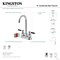 Kingston Brass Double-Handle 4" Centerset High-Arc Bar Faucet, Brushed Nickel FB8498DKL - alternate 2