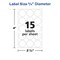 Avery Multi-Use Round Removable Labels, PK315 6738 - alternate 2