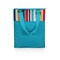 Picnic Time Family Of Brands Vista Outdoor Picnic Blanket & Tote, Fun Stripe Pattern with Aqua Blue Exterior 821-00-125-000-0 - alternate 2