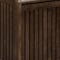 Homeroots Espresso Solid Wood Rolling Laundry Hamper With Lid 380047 - alternate 2
