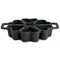 Martha Stewart Martha by 6 Cups Heart Mold Pre-seasoned Cast Iron Pan in Black 134697.01 - alternate 2